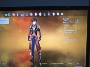 Conta com personagens 5 estrela - Genshin Impact