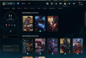 Conta LOL Platina 3 c/ 24 skins + 3k EL 70 Campeoes - League of Legends