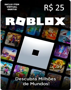 Gift Card Digital Roblox R$25 - Gift Cards
