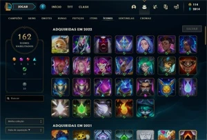 Platina 1 - 55 skins - 17 bandeiras de CLASH - League of Legends LOL
