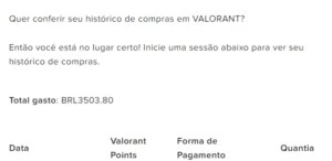Conta Radiante Valorant +2K em skins