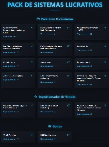 Pack de Sistemas Lucrativos - Pack com diversos SaaS - Outros
