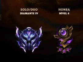 Conta Lol D4 224 skin 25k EA - League of Legends