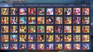 Contas Saint Seiya Awakening lvl 70 SSA