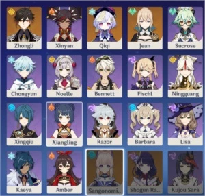 Conta Genshin Ar45 | 3x personagens 5* Zhongli  e 1x arma 5* - Genshin Impact