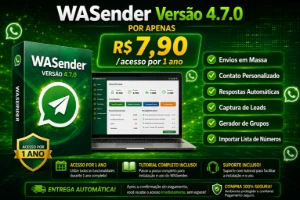 WaSender Profissional Versão 4.7.0 Anual - Outros