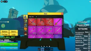Lv2800 + Godhuman + Kitsune + Cdk + Ttk + Skull Guitar + Foi - Roblox