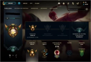 Conta de lol (ex platina plat 3) 121 champs;86 skins - League of Legends