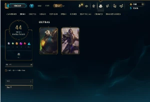 Prata 1 com 140 Champs e 44 Skins ( JG / MID / TOP ) - League of Legends LOL