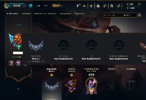 Prata 1 com 140 Champs e 44 Skins ( JG / MID / TOP )