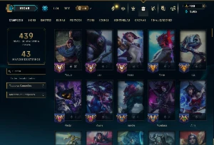 Prata 1 com 140 Champs e 44 Skins ( JG / MID / TOP ) - League of Legends LOL