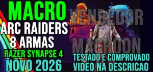 MACRO Arc Raiders - 8 Em 1 - Mouses Razer - NOVO 2026 - Steam