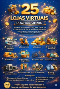 🚀 25 Lojas Virtuais Profissionais🎉🎉✔✔ - Outros