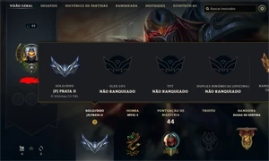 CONTA PRATA 2 MD10 - League of Legends LOL