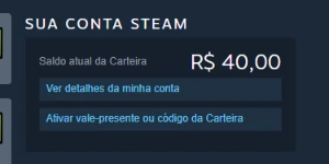 Conta Steam 17 Anos 40 Reais Na Carteira E Medalhas - Counter Strike CS