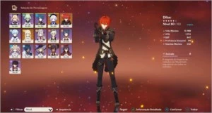 Conta Genshin Impact PS4, Dilu e Qiqi AR46
