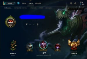 CONTA GOLD 5 76pdl - League of Legends LOL