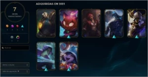 CONTA D1 COM SKINS BOAS BEM BARATA PRA SAIR RAPIDO - League of Legends LOL