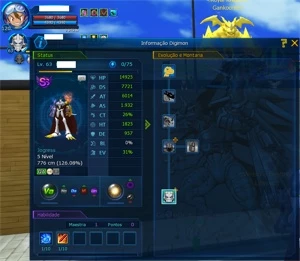 LADMO CONTA TOP - 4 JOGRESS 5/5 FEITAS - MUITAS SEAL - AS 8% - Digimon Masters Online
