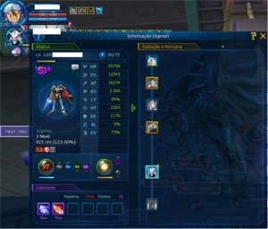 LADMO CONTA TOP - 4 JOGRESS 5/5 FEITAS - MUITAS SEAL - AS 8% - Digimon Masters Online