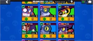 CONTA BRAWL STARS - 48/49 BRAWLERS - 33K TROFÉUS