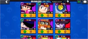 CONTA BRAWL STARS - 48/49 BRAWLERS - 33K TROFÉUS