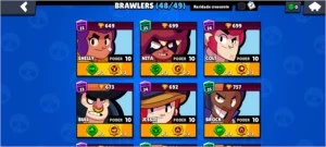 CONTA BRAWL STARS - 48/49 BRAWLERS - 33K TROFÉUS