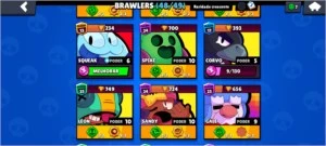 CONTA BRAWL STARS - 48/49 BRAWLERS - 33K TROFÉUS