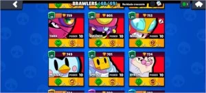 CONTA BRAWL STARS - 48/49 BRAWLERS - 33K TROFÉUS