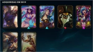 Conta LOL. Skins: Corki Ovni, Kayle Juiza, Lux elementalista - League of Legends