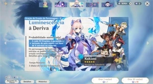 Conta com 10K de gemas - Genshin Impact