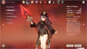 AR55 HUTAO BACULO, XIAO JADE, 15 5* - Genshin Impact