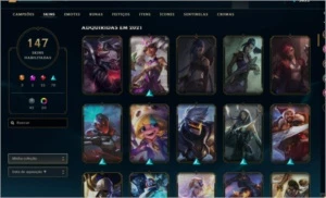 vendo conta d1 147 skins +20 -14 - League of Legends LOL