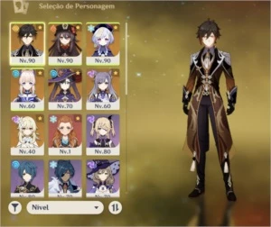 Ar55. Zhongli, hutao, kokomi, qiqi, mona, keqing - Genshin Impact