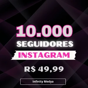 10 Mil seguidores mundiais - Redes Sociais