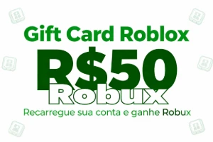 Gift Card Roblox R$50 – Código Digital Imediato