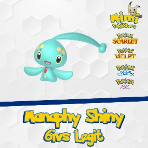 Manaphy Shiny 6IVs - Pokemon Scarlet Violet Diamond Pearl - Outros