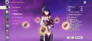 Conta de Genshin AR55 + 5 e 4 estrelas - Genshin Impact