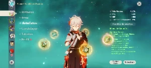 Conta de Genshin AR55 + 5 e 4 estrelas - Genshin Impact
