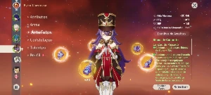 Conta de Genshin AR55 + 5 e 4 estrelas - Genshin Impact