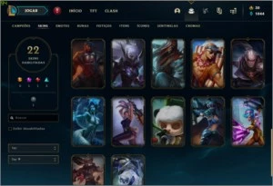 CONTA LOL PLATINA IV MMR ALTO COM 53 CHAMPIONS E 22 SKINS - League of Legends