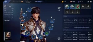 Conta mir4 COM 1.200 GOLD lanceiro 97,5k de poder lvl 73