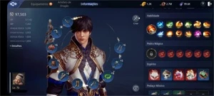Conta mir4 COM 1.200 GOLD lanceiro 97,5k de poder lvl 73