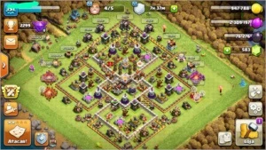 CONTA NO CLASH OF CLANS CV 11 QUASE FULL