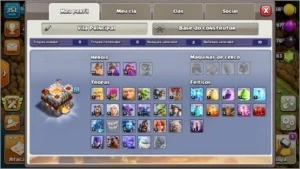 CONTA NO CLASH OF CLANS CV 11 QUASE FULL