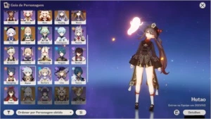 Conta Genshin Impact AR 57 10 personagens 5* e Aloy