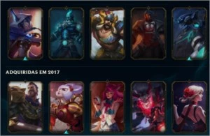 Conta lol platina 1, 118 champs e 51 Skins - S5 - League of Legends