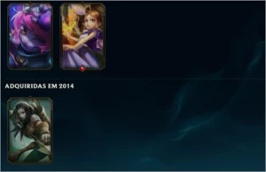 Conta lol platina 1, 118 champs e 51 Skins - S5 - League of Legends