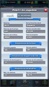 Conta clash royale desafiante II xp12 Record 4868 trofeus