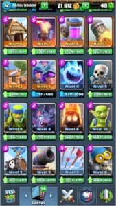 Conta clash royale desafiante II xp12 Record 4868 trofeus